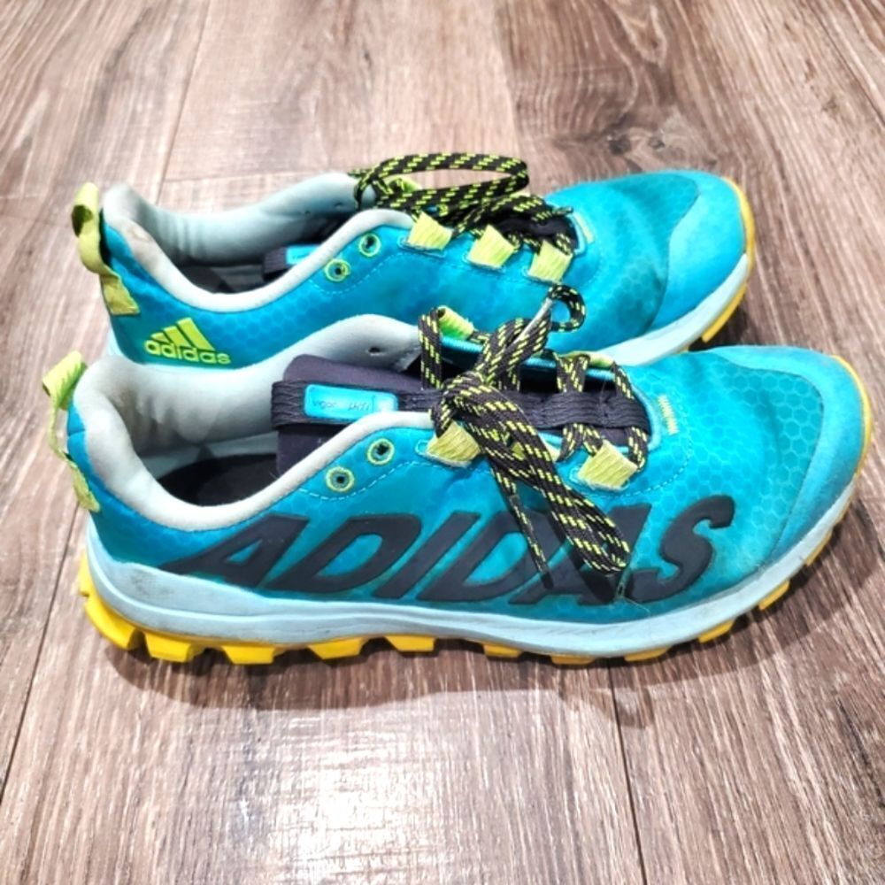 Womens Adidas Women's Vigor 6 TR trail running Shoes Size 6.5 Aqua Blue Sneakers